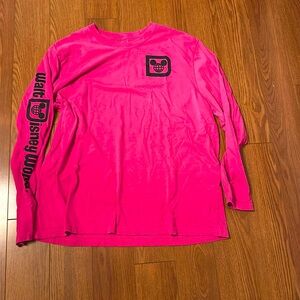 Deep pink, Walt Disney World, long sleeve T-shirt ￼